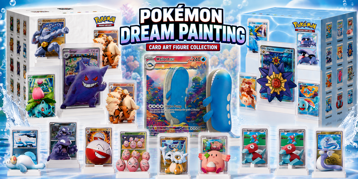 Pokémon Dream Painting Collection 151 Blind Box: Figures, Cards & Secret Guide