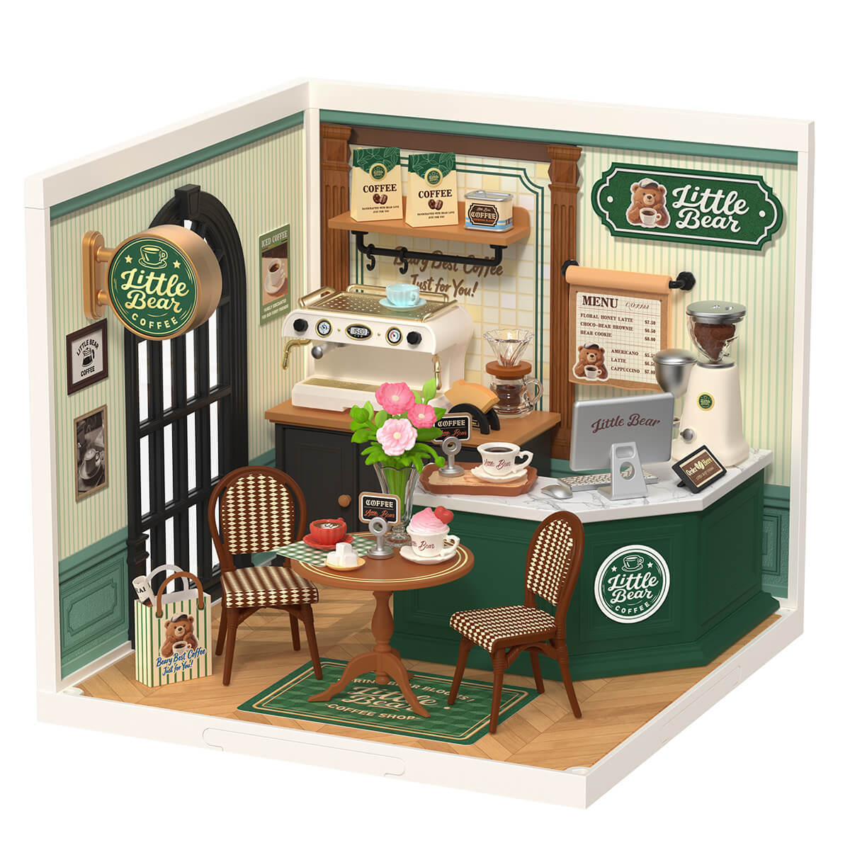Rolife Perfect Romance Café DW028 no-glue miniature house kit