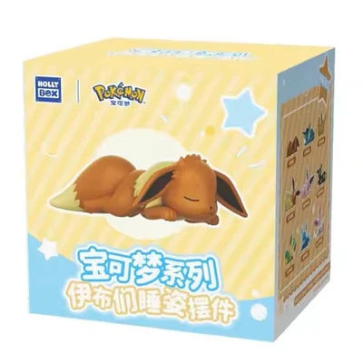 Pokémon Sleeping Eevee and Eeveelutions random figurine blind box