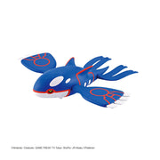 Bandai Kyogre Pokémon Model Kit 62 side angle showing broad fins, red markings, and tail articulation