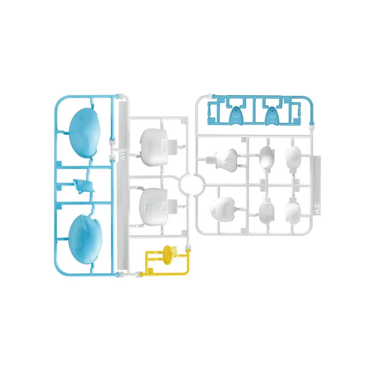 Bandai Quaxly Pokémon Model Kit QUICK 19 complete plastic parts layout