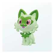 Assembled Bandai Sprigatito Pokémon Model Kit QUICK 18 figure shown from the front